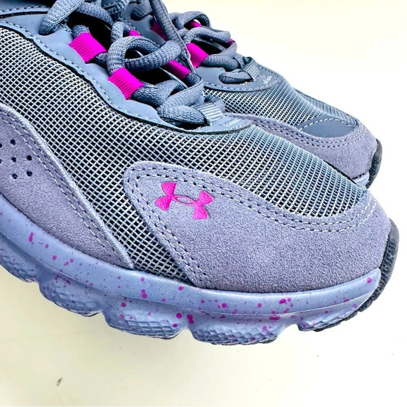 NWOT Under Armour 2022 Charged Verssert Speckle Aurora Purple Running Shoes - Picture 7 of 11